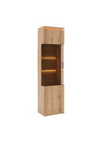 Vitrine Alameda Eichefarben 55/208/38 cm ,
