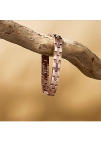 Holzkern Armband Kensington (Amethyst/Ros&eacute;) II, Naturholz, Damen, gr&ouml;&szlig;enverstellbar