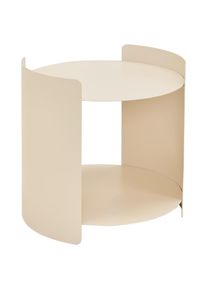Xora Beistelltisch , Kaschmir , Metall , rund , Wange , 40x40x40 cm , Wohnzimmer, Wohnzimmertische, Beistelltische, Beistelltische rund