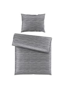 Novel Bettw&auml;scheset , Grau , Textil , 160x210 cm , pflegeleicht, atmungsaktiv, schadstoffgepr&uuml;ft , Heimtextilien, Bettw&auml;sche, Bettw&auml;sche, Satin Bettw&auml;sche