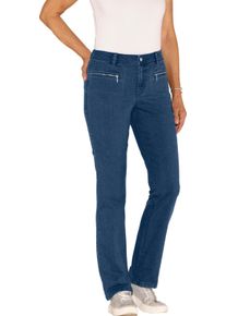 Damen Jeans mit Reissverschluss-Taschen blue-stone-washed