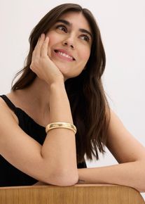 Elastisches Metallarmband in goldfarben, Gr&ouml;sse Onesize, bonprix