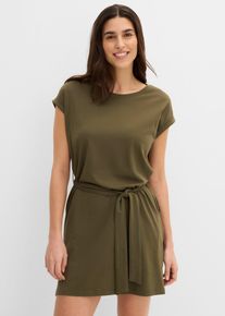 Shirtkleid aus reiner Baumwolle in gr&uuml;n, Gr&ouml;sse 48/50 (XL), 100% Baumwolle, bonprix