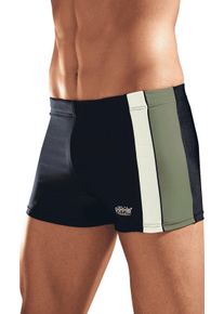 H.I.S. Herren Boxer-Badehose schwarz-oliv