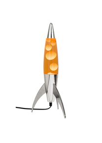 Lavaleuchte , Orange , Metall , oval , 20x45x20 cm , Lampen & Leuchten, Innenbeleuchtung, Dekoleuchten