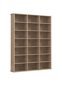 Mid.you Regal , Sonoma Eiche , Holzwerkstoff , 18 F&auml;cher , 105x136x19 cm , stehend , Wohnzimmer, Regale, B&uuml;cherregale