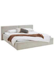Boxxx Polsterbett , Beige , Textil , 180x200 cm , Reach , Stoffauswahl, In verschiedenen Gr&ouml;ssen erh&auml;ltlich , Schlafzimmer, Bett, Polsterbetten
