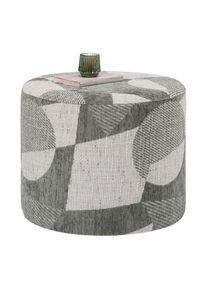 Hocker Marlon -Trend- Graugr&uuml;n Textil, Holzwerkstoff