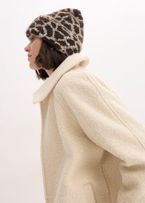 Bonnet en beige, Taille Onesize, Couleur/Motif: beige/marron l&eacute;opard, bonprix
