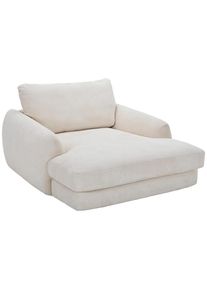 CARRYHOME Xxl-Sessel , Creme , Kunststoff , 132x81x158 cm , Wohnzimmer, Sessel, Ohrensessel