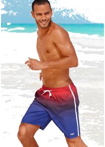 Buffalo Herren Badeshorts rot-blau-bedruckt