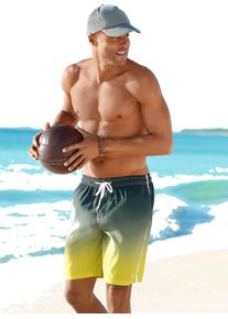 Buffalo Herren Badeshorts grau-gelb