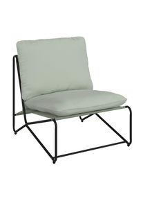 Ambia Garden Loungesessel , Anthrazit, Gr&uuml;n , Metall, Textil , F&uuml;llung: Schaumstoff , rund , 75x76x89 cm , Gartenm&ouml;bel, Loungem&ouml;bel, Lounge-Serien