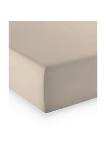 Fleuresse Boxspring-Fixleintuch , Graubraun , Textil , 90-100x200-210 cm , Rundumgummi, b&uuml;gelfrei, rutschfest auf der Matratze, weich und anschmiegsam, formstabil und langlebig, perfekter Sitz, spielend leicht zu &uuml;berziehen, besonders dehnbar, absolut faltenfreier Sitz, allerh&ouml;chster Komfort , Heimtextilien, Bettw&auml;sche, Leintuch, Fixleintuch Boxspringbett