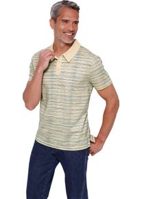 Herren Poloshirt mit Ringel-Muster, Baumwolle bunt-bedruckt