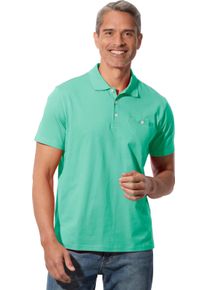 Herren Poloshirt mit Knopfleiste blaugr&uuml;n