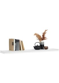 Landscape Wandboard , Weiss , Holzwerkstoff , 120x3.8x23 cm , Bsci , Wohnzimmer, Regale, Wandboards