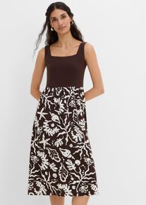 Jerseykleid aus Viskose-Mix in braun, Gr&ouml;sse 40/42 (M), bonprix