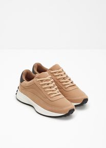 Sneaker mit Profilsohle in braun, Gr&ouml;sse 36, bonprix