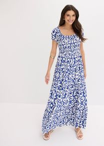 Maxikleid aus Viskose-Mix in blau, Gr&ouml;sse 32/34 (XS), bonprix