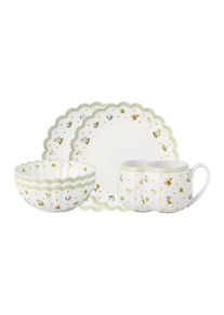 Villeroy & Boch Villeroy & Boch Fr&uuml;hst&uuml;cksservice , Mehrfarbig , Keramik , 6-teilig , 35.5x25.5 cm , Geschirr, Geschirr-Sets, Kaffeeservice