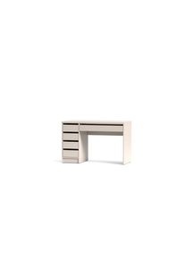 Livetastic Schreibtisch , Kaschmir , Holzwerkstoff , 5 Schublade(n) Schubladen , rechteckig , 55x77.6x120 cm , B&uuml;rom&ouml;bel, Schreibtische, B&uuml;rotische