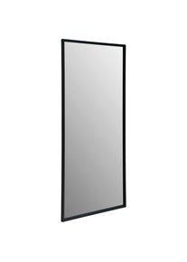 Mid.you Wandspiegel , Schwarz , Metall, Holzwerkstoff , rechteckig , 70x160x2.5 cm , Garderobe, Garderobenspiegel