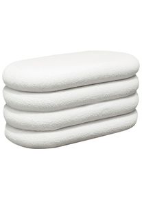 Xora Truhenbank , Weiss , Holz, Textil , Pappel , Sperrholz , 85x42x42 cm , Kleinm&ouml;bel, Truhen