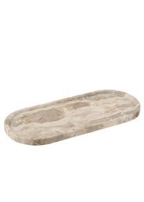 Ambia Home Dekotablett , Beige , Stein , 17x2x40 cm , Geschirr, Tischkultur & Serviergeschirr, Tabletts