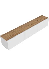 Mid.you Lowboard , Weiss, Kieferfarben , Holzwerkstoff , 150x30x32 cm , h&auml;ngend , Wohnzimmer, TV M&ouml;bel, Lowboards, Lowboards h&auml;ngend