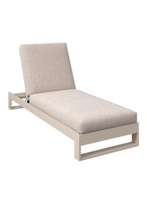 Amatio Gartenliege , Beige , Metall, Textil , F&uuml;llung: Schaumstoff , 72x25x200 cm , Bsci , Auflage, R&uuml;ckenlehne verstellbar , Gartenm&ouml;bel, Gartenliegen, Sonnenliegen