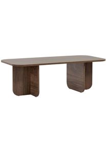 Mid.you Couchtisch , Walnussfarben , Holzwerkstoff , 60x41x120 cm , Wohnzimmer, Wohnzimmertische, Couchtische