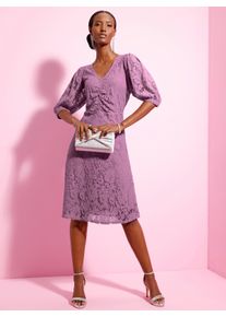 WITT Damen Spitzenkleid, orchidee, Gr&ouml;&szlig;e 52, 65% Polyamid, 35% Baumwolle