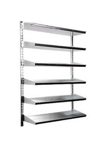 Wandregal 6VK, 6 B&ouml;den, ohne Sichtlagerk&auml;sten, L 1000 x B 640 x T 220 mm