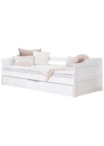 Livetastic Ausziehbett , Weiss , Holz , Kiefer , massiv , 90x200 cm , FSC , nur f&uuml;r Rollroste geeignet , Baby- und Kinderm&ouml;bel, Kinderzimmer & Jugendzimmer, Kinderbetten, Ausziehbetten