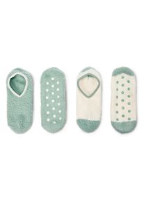Tchibo - 2 paires de chaussons-chaussettes - taille: 39-42 - gr&uuml;n
