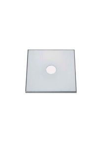 ich-zapfe Abdeckplatte, CNS, 1 cm abgekantet, 220 x 220 mm, ohne Bohrung