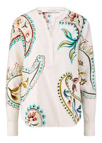 HERZENS - Long-Bluse, weiss, Gr. 40, Seide