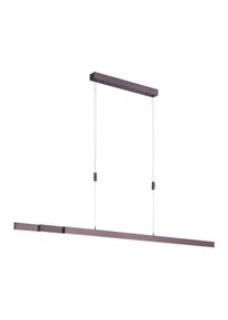 Paul Neuhaus Led-H&auml;ngeleuchte , Braun , Metall , l&auml;nglich , 5.5x100x179 cm , Lampen & Leuchten, Innenbeleuchtung, H&auml;ngelampen, Pendelleuchten