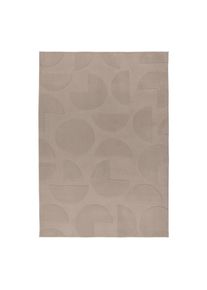 Kayoom Flachwebeteppich Niburi 425 Taupe 120x170 120/170 cm