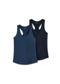 Tchibo - 2 tops de sport - taille: XL - bleu