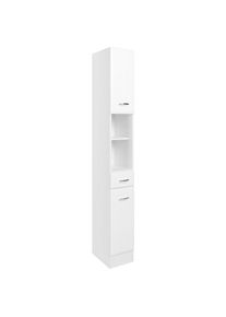 Held Hochschrank , Weiss , Kunststoff , 1 Schublade(n) Schubladen , 25x190x34 cm , Made in Germany , stehend , Badezimmer, Badm&ouml;belsets & -serien, Badm&ouml;belserien