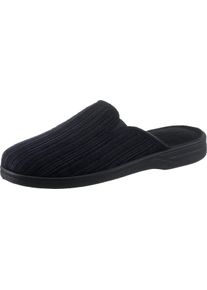 Herren Pantoffel in Cord-Qualit&auml;t marine