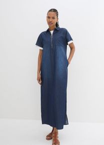 Maxi-Jeanskleid in blau, Gr&ouml;sse 48, 100% Baumwolle, bonprix