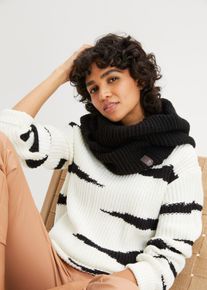 gestrickter Loop Schal in schwarz, Gr&ouml;sse Onesize, bonprix