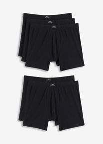 Midi Boxershorts eng mit Baumwolle (5er Pack) in schwarz, Gr&ouml;sse 6 (L), 95% Baumwolle, bonprix