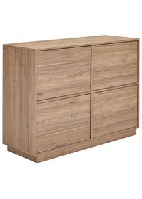 Mid.you Sideboard , Nussbaumfarben , Holzwerkstoff , 2 F&auml;cher , 111x82.5x41.5 cm , FSC MIX , stehend , Kleinm&ouml;bel, Kommoden, Sideboards