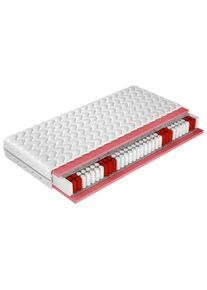 Taschenfederkernmatratze , Textil , H2 , 120x200 cm , Bezug abnehmbar/waschbar, wendbar, optimale Bel&uuml;ftung, alternative Gr&ouml;ssen erh&auml;ltlich , Schlafzimmer, Matratzen, Matratzen