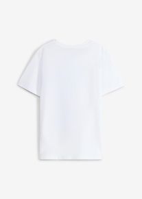 T-Shirt aus Bio Baumwolle in weiss, Gr&ouml;sse 128/134, 100% Baumwolle, bonprix