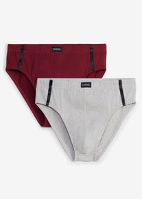 Maxislip mit Baumwolle (5er Pack) in rot, Gr&ouml;sse 6 (L), aus &uuml;ber 80% Baumwolle, bonprix
